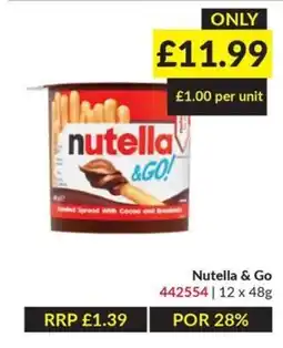 Musgrave MarketPlace Nutella & Go offer