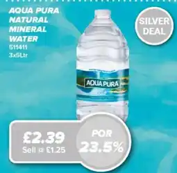 Bestway Aqua Pura natural mineral water offer