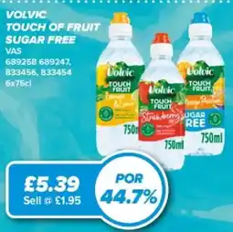 Bestway Volvic touch of fruit sugar free offer