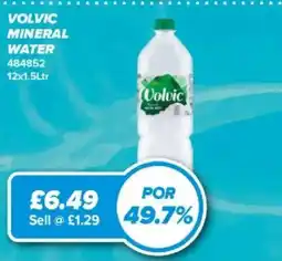 Bestway Volvic mineral water offer