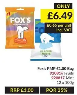Musgrave MarketPlace Fox's glacier fruits offer