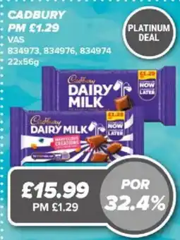 Bestway Cadbury dairy milk offer