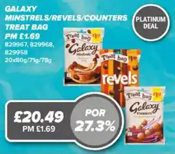 Bestway Galaxy minstrels/revels/counters treat bag offer
