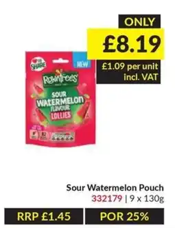 Musgrave MarketPlace Rowntrees sour watermelon lollies offer