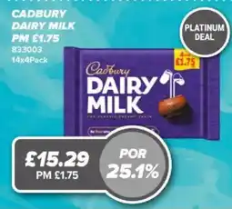 Bestway Cadbury dairy milk offer