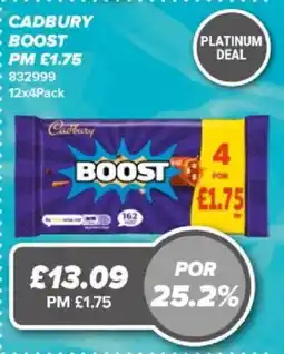 Bestway Cadbury boost offer