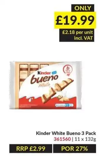 Musgrave MarketPlace Kinder white bueno offer