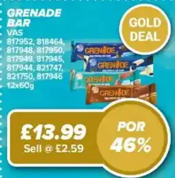 Bestway Grenade bar offer