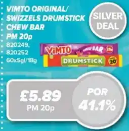 Bestway Vimto original swizzels drumstick chew bar offer