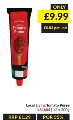 Musgrave MarketPlace Local Living Tomato Puree offer