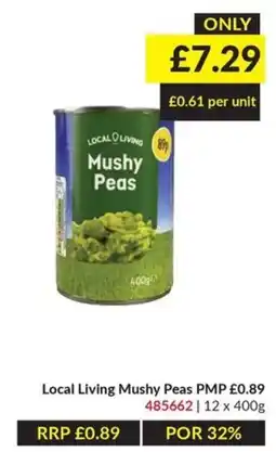 Musgrave MarketPlace Local Living Mushy Peas offer