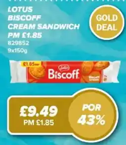 Bestway Lotus Biscoff cream sandwich offer
