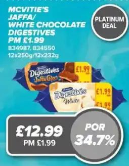Bestway McVitie's Jaffa/White Chocolate Digestives offer