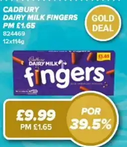 Bestway Cadbury dairy milk fingers offer