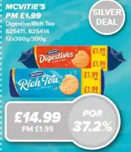 Bestway McVitie's Digestives Rich Tea offer