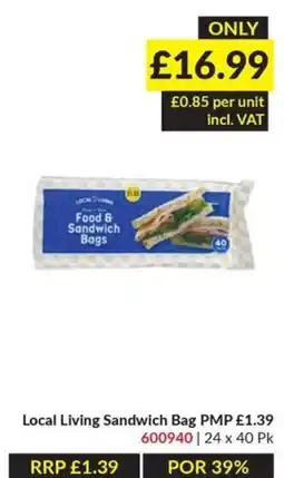 Musgrave MarketPlace Local Living Sandwich Bags offer