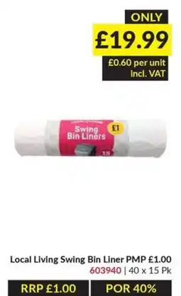 Musgrave MarketPlace Local Living Swing Bin Liner offer