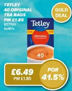 Bestway Tetley original tea bags offer