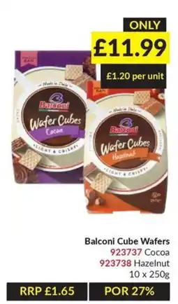 Musgrave MarketPlace Balconi cube wafers offer