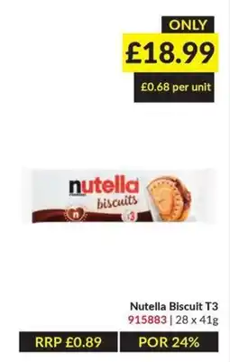 Musgrave MarketPlace Nutella biscuits offer