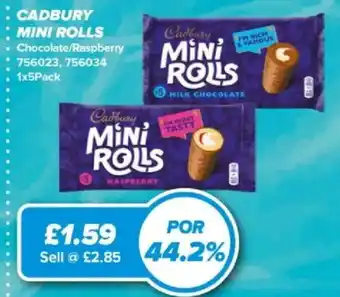 Bestway Cadbury mini rolls offer