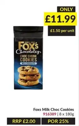 Musgrave MarketPlace Foxs milk choc cookies offer