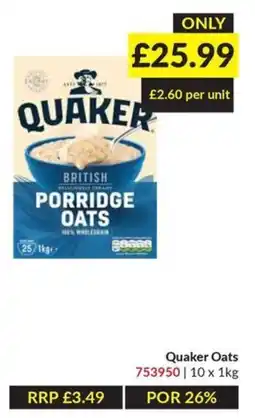 Musgrave MarketPlace Quaker porridge oats offer