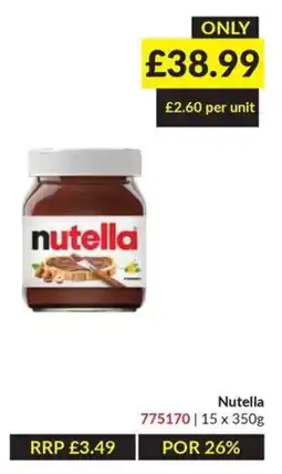 Musgrave MarketPlace Nutella offer