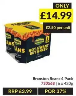 Musgrave MarketPlace Branston Beans 4 Pack offer