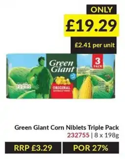 Musgrave MarketPlace Green Giant corn niblets triple pack offer