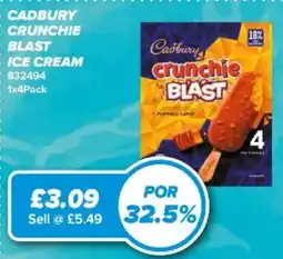 Bestway Cadbury crunchie blast ice cream offer