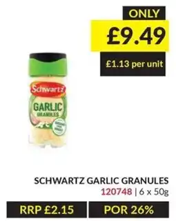 Musgrave MarketPlace Schwartz garlic granules offer