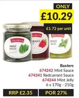 Musgrave MarketPlace Baxters Mint Sauce offer