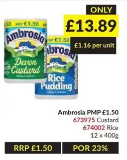 Musgrave MarketPlace Ambrosia rice pudding offer