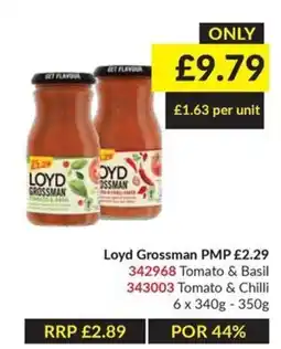 Musgrave MarketPlace Loyd Grossman tomato & basil offer
