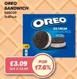 Bestway Oreo ice cream sandwiches offer