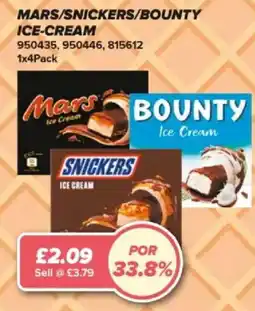 Bestway Mars Snickers Bounty Ice Cream offer