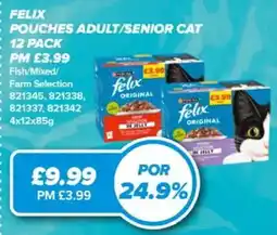 Bestway Felix pouches adult/senior cat offer