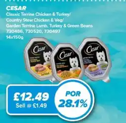 Bestway Cesar classic terrine chicken & turkey offer