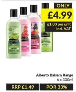 Musgrave MarketPlace Alberto Balsam Range offer