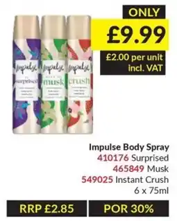 Musgrave MarketPlace Impulse body spray offer