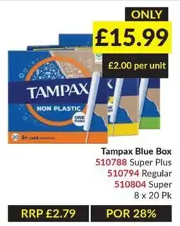 Musgrave MarketPlace Tampax blue box offer