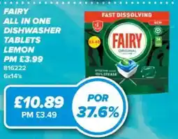 Bestway Fairy all in one dishwasher tablets lemon offer
