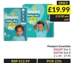 Musgrave MarketPlace Pampers essentials offer
