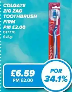 Bestway Colgate zig zag toothbrush offer