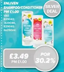 Bestway Enliven shampoo/conditioner offer