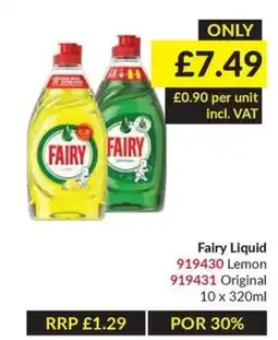 Musgrave MarketPlace Fairy Liquid offer