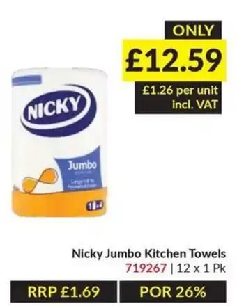 Musgrave MarketPlace Nicky Jumbo Kitchen Towels offer