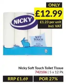 Musgrave MarketPlace Nicky Soft Touch Toilet Tissue offer