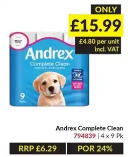 Musgrave MarketPlace Andrex Complete Clean offer